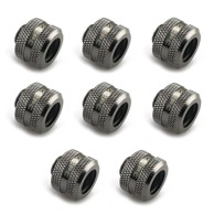 XSPC Priključak G1/4" na 14 mm Hardtube, crni krom, 8 komada